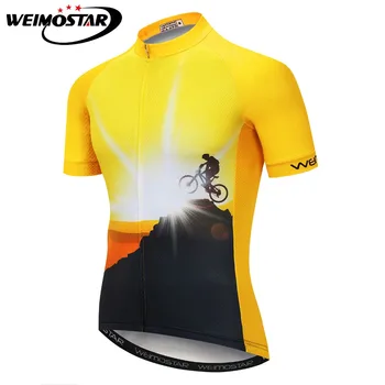 Summer Cycling Jersey Men Short Sleeve Cycling Shirt Mountain Bike Bicycle Clothes Clothing Ropa Ciclismo Reflective Yellow Blue
Summer Cycling Jersey Men Short Sleeve Cycling Shirt Mountain Bike Bicycle Clothes Clothing Ropa Ciclismo Reflective Yellow Blue