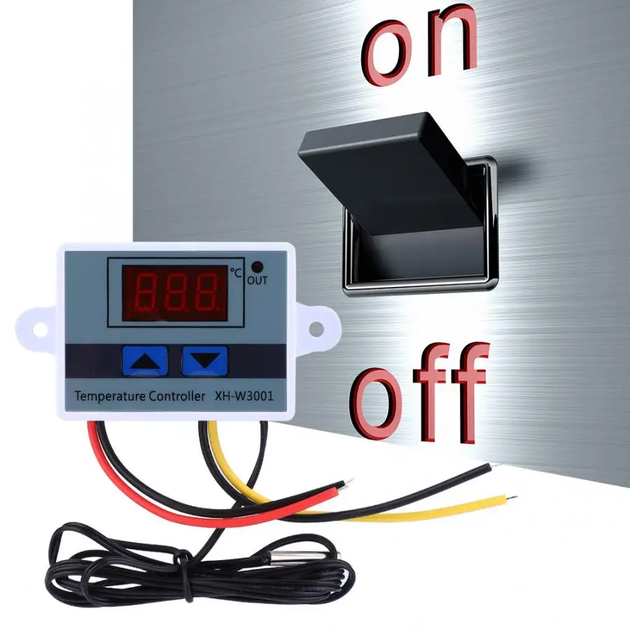 LED Digital Thermostat Temperature Control DC 12V 120W Temperature Control Switch with Waterproof Sensor Probe
LED Digital Thermostat Temperature Control DC 12V 120W Temperature Control Switch with Waterproof Sensor Probe