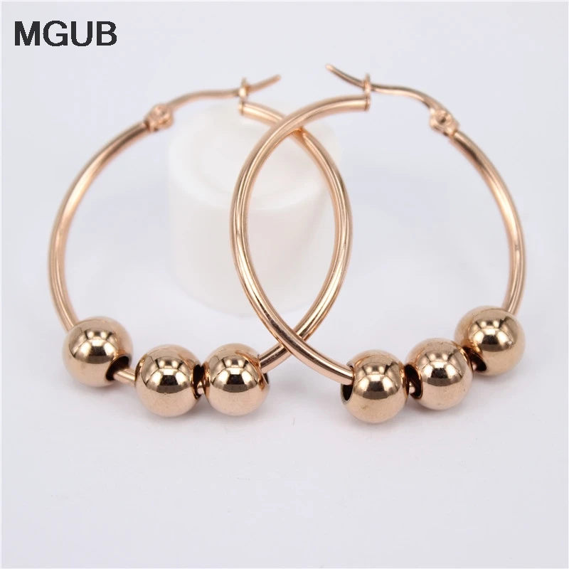 MGUB Smooth shiny Metal beads earrings Stainless steel Exquisite plating polishing production 3 color options 30-100mm earrings
MGUB Smooth shiny Metal beads earrings Stainless steel Exquisite plating polishing production 3 color options 30-100mm earrings