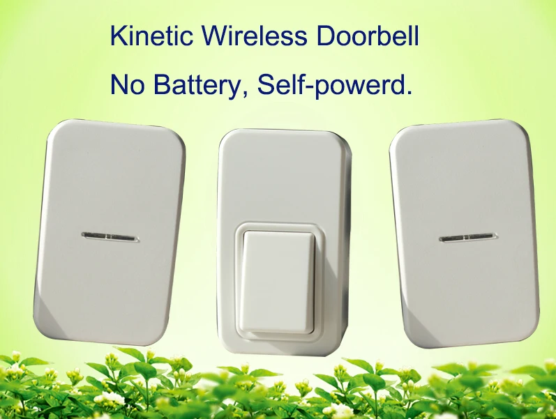No battery wireless doorbell 1 push button+2 door chime .120m range home door bell with EU US UK AU plug waterproof door bell
No battery wireless doorbell 1 push button+2 door chime .120m range home door bell with EU US UK AU plug waterproof door bell