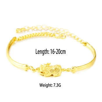 Europe Simple Style Amulet Animal Pixiu Charm Bracelet Imitation Gold Copper Chain Bracelet for Women Bride Wedding Wholesale
Europe Simple Style Amulet Animal Pixiu Charm Bracelet Imitation Gold Copper Chain Bracelet for Women Bride Wedding Wholesale