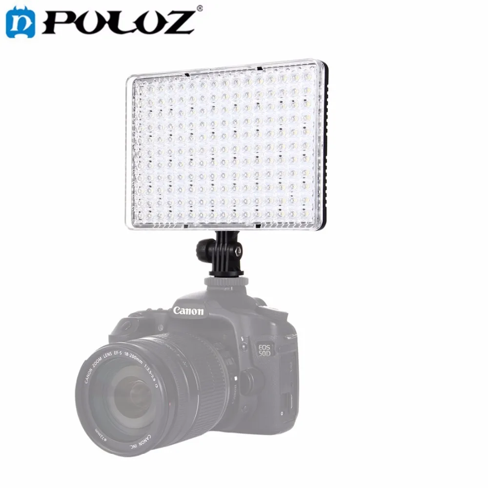 

PULUZ 176 LEDs Video Lamp Photo Studio Light Dimmable Photo Flash Light with 2 Filter Plates for Canon, Nikon, DSLR Camera