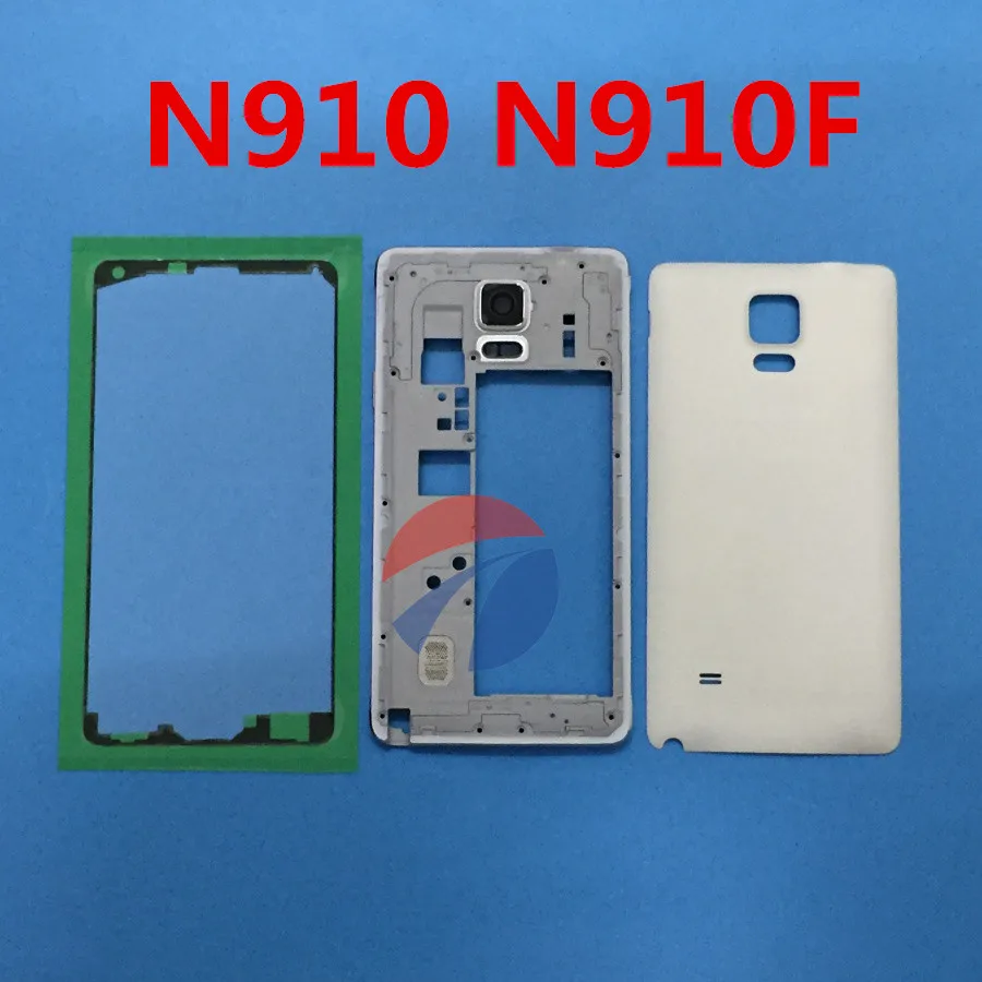 Полный корпус средняя рамка чехол + Крышка батарейного отсека для samsung galaxy note 4 N910