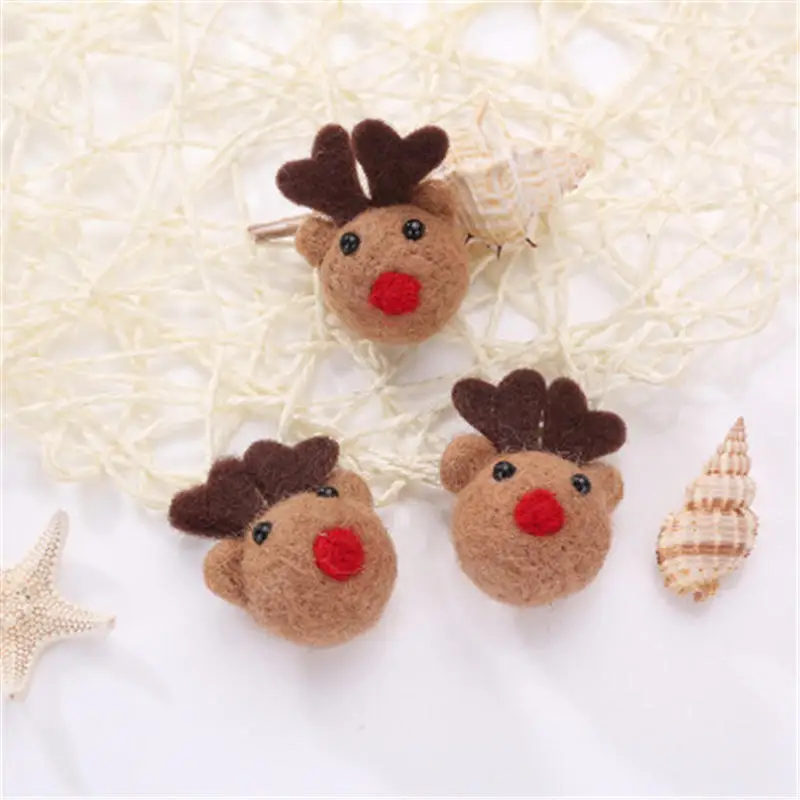 1pcs Mini Cartoon elk Felt Crafts lovely Small animals fruit shape DIY Multiuse Christmas Tree Deco Brooch Children Hair Band
1pcs Mini Cartoon elk Felt Crafts lovely Small animals fruit shape DIY Multiuse Christmas Tree Deco Brooch Children Hair Band