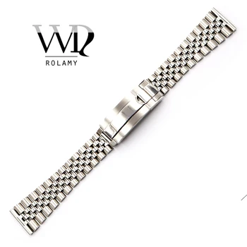 Rolamy 20 22mm Wholesale Stainless Steel Glide Lock Replacement Wrist Watchband Strap Bracelet For Omega IWC Tudor Seiko
Rolamy 20 22mm Wholesale Stainless Steel Glide Lock Replacement Wrist Watchband Strap Bracelet For Omega IWC Tudor Seiko
