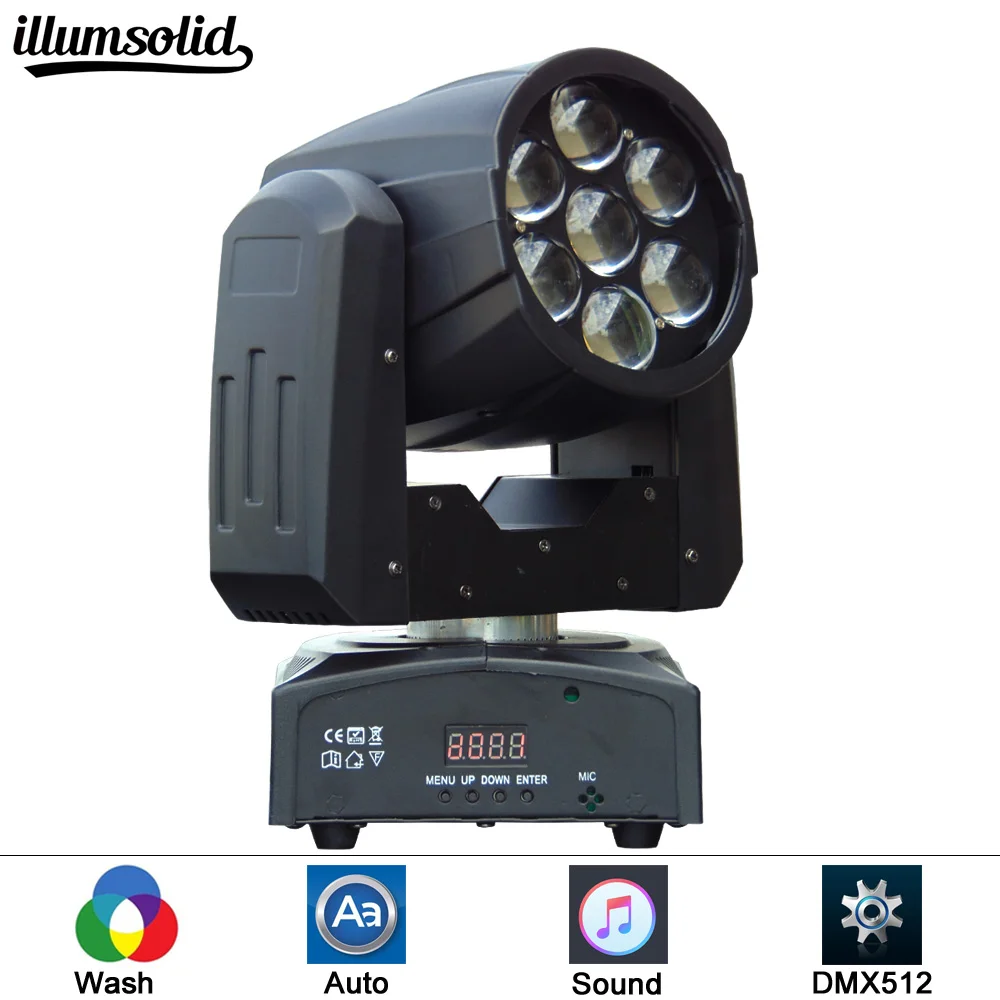 7x12w Led RGBW 4in1 Wash/Zoom Light DMX512 Moving Head Light Professional DJ /Bar /Party /Show /Stage Light LED Stage Machine
7x12w Led RGBW 4in1 Wash/Zoom Light DMX512 Moving Head Light Professional DJ /Bar /Party /Show /Stage Light LED Stage Machine