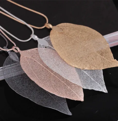 2019 4 colors Fashion Real Natural Leaves Leaf Pendant Necklace Long Sweater Chain For Women Boho Unique Statement Jewelry Gift
2019 4 colors Fashion Real Natural Leaves Leaf Pendant Necklace Long Sweater Chain For Women Boho Unique Statement Jewelry Gift
