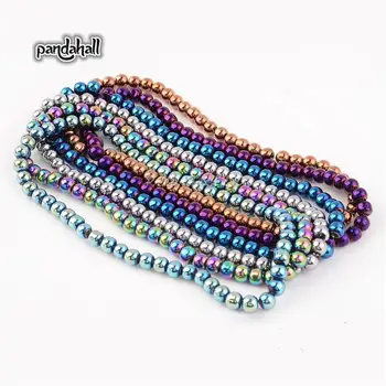 1400pcs/20 strand Electroplate Glass Bead Strands, Round, Mixed Color, 4mm, Hole: 1mm
1400pcs/20 strand Electroplate Glass Bead Strands, Round, Mixed Color, 4mm, Hole: 1mm