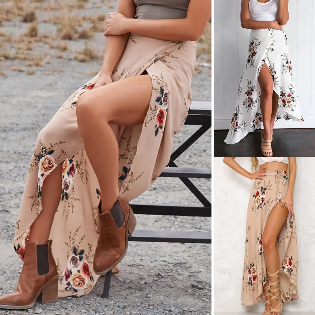 Women Skirts Chiffon Floral High Waist Flared Pleated Long Skirt Summer Beach Casual Women Clothes
Women Skirts Chiffon Floral High Waist Flared Pleated Long Skirt Summer Beach Casual Women Clothes