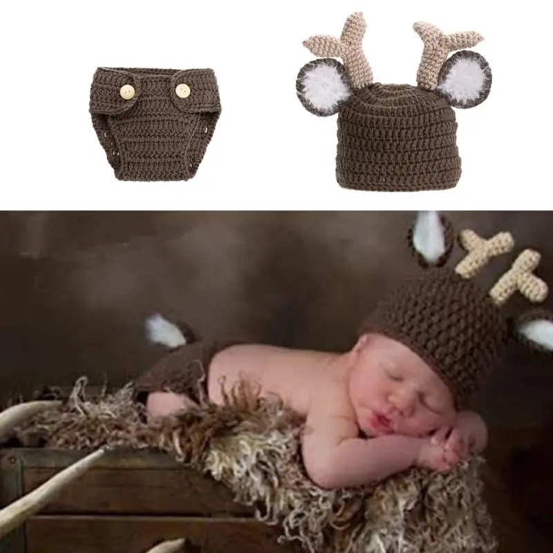 Newborn Photography Props Christmas Elk Costume Baby Photo Props Crochet Knit Deer Infant Beanie Hat+Pants Outfits for Boy Girls
Newborn Photography Props Christmas Elk Costume Baby Photo Props Crochet Knit Deer Infant Beanie Hat+Pants Outfits for Boy Girls