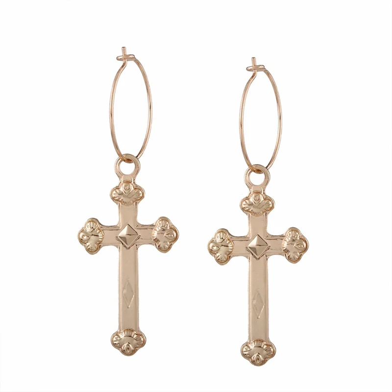 Vintage Gold Color Cross Earrings for Women Big Cross Pendant Earring Drop Statement Earrings Fashion Jewelry Accessories
Vintage Gold Color Cross Earrings for Women Big Cross Pendant Earring Drop Statement Earrings Fashion Jewelry Accessories