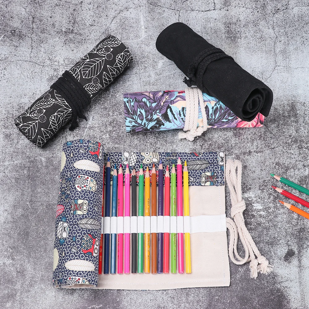 12/24/36/48 Holes Large Capacity Pencil Case Kawaii Canvas Roll Pen Bag Cute Pen Curtain Makeup Cosmetic Bag Sketch Supplies
12/24/36/48 Holes Large Capacity Pencil Case Kawaii Canvas Roll Pen Bag Cute Pen Curtain Makeup Cosmetic Bag Sketch Supplies