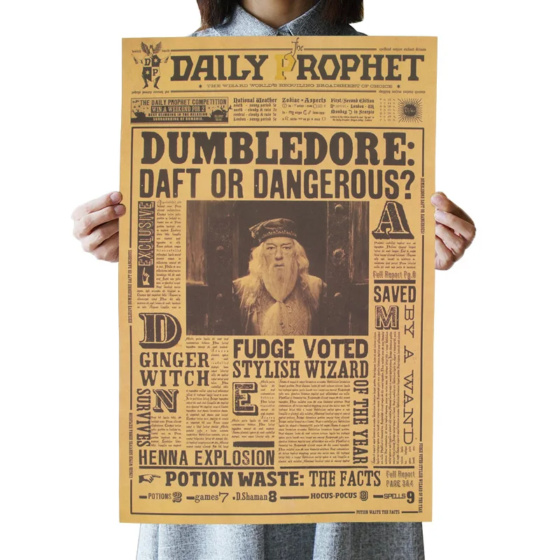 OLOMM harry potter poster Albus Dumbledore Kraft Paper Wall Sticker Bar Cafe Home Decorative Painting movie poster harry potter
OLOMM harry potter poster Albus Dumbledore Kraft Paper Wall Sticker Bar Cafe Home Decorative Painting movie poster harry potter