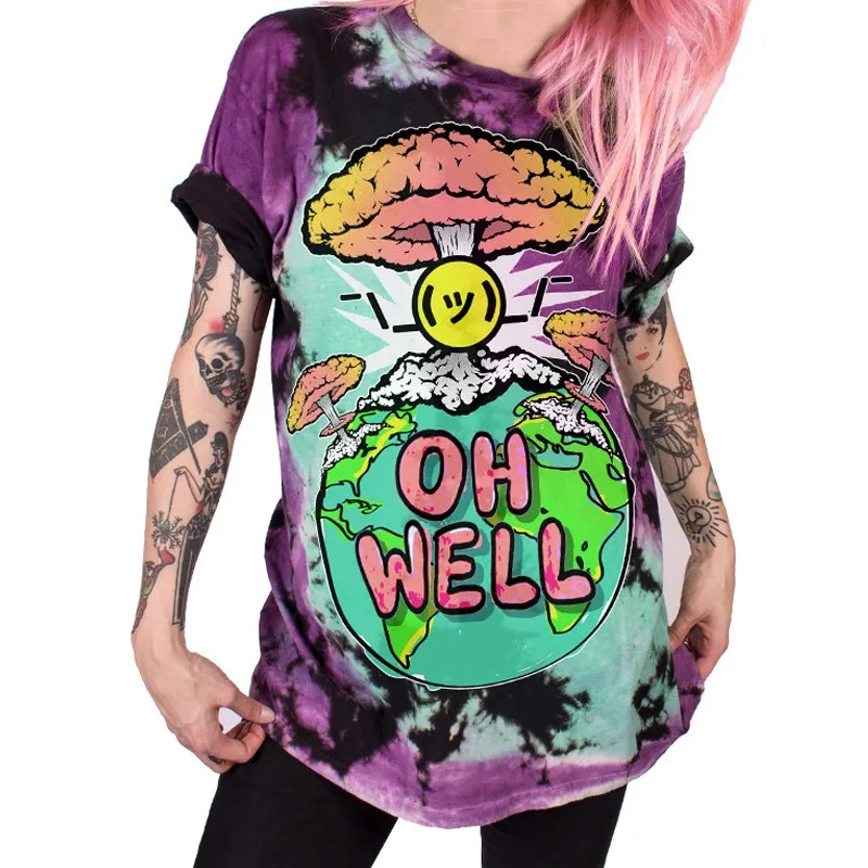 Raisevern Summer New 3D Funny Print Earth OH WELL Fashion Women T-shirt O-neck Short Sleeve Popular Clothes
Raisevern Summer New 3D Funny Print Earth OH WELL Fashion Women T-shirt O-neck Short Sleeve Popular Clothes