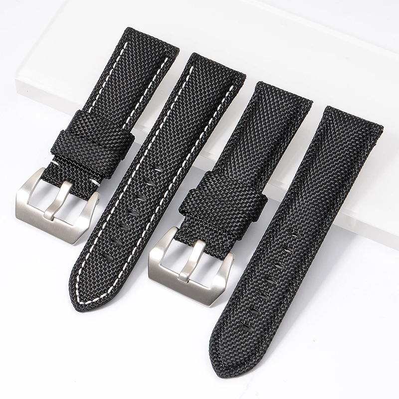 22mm 24mm 26mm High Quality Nylon Fabric Blue Black Canvas Watchbands For PAM441 111 Watch Strap Band Men's Wrist Watch Bracelet
22mm 24mm 26mm High Quality Nylon Fabric Blue Black Canvas Watchbands For PAM441 111 Watch Strap Band Men's Wrist Watch Bracelet