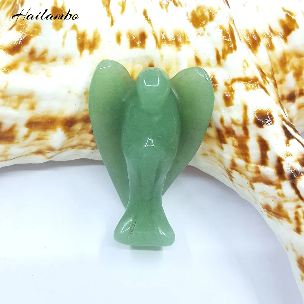 Hailambo Natural Green Aventurine Beads Beautiful Angel Statue Carved Angel With Wing Figurine Pendant Charms Bead Jewelry TS02# 
Hailambo Natural Green Aventurine Beads Beautiful Angel Statue Carved Angel With Wing Figurine Pendant Charms Bead Jewelry TS02#