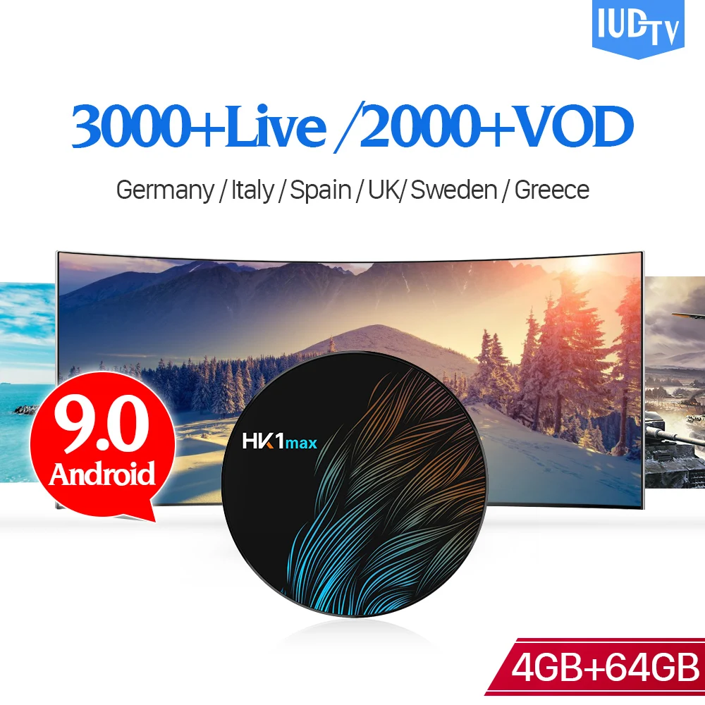 IPTV France Box HK1Max Android 9.0 IUDTV IPTV Subscription 1 Year Dual-Band Wifi 4G 64G IPTV Sweden Greek Netherlands IP TV
IPTV France Box HK1Max Android 9.0 IUDTV IPTV Subscription 1 Year Dual-Band Wifi 4G 64G IPTV Sweden Greek Netherlands IP TV