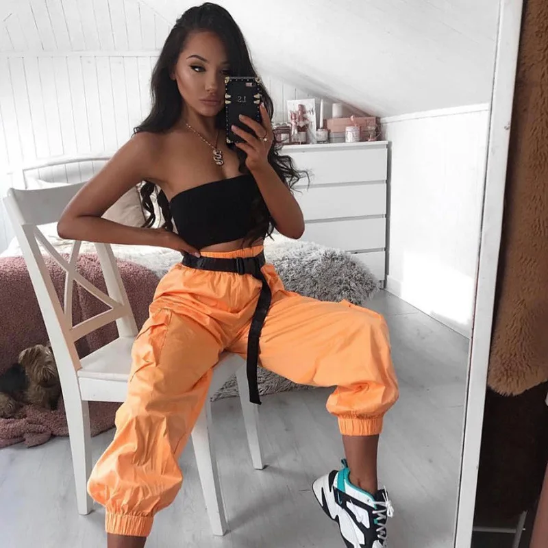 BKLD 2019 Hot Style New Orange Leisure Trousers Pocket Fashion Women Street Wear Hip Hop High Waist Elastic Trousers
BKLD 2019 Hot Style New Orange Leisure Trousers Pocket Fashion Women Street Wear Hip Hop High Waist Elastic Trousers
