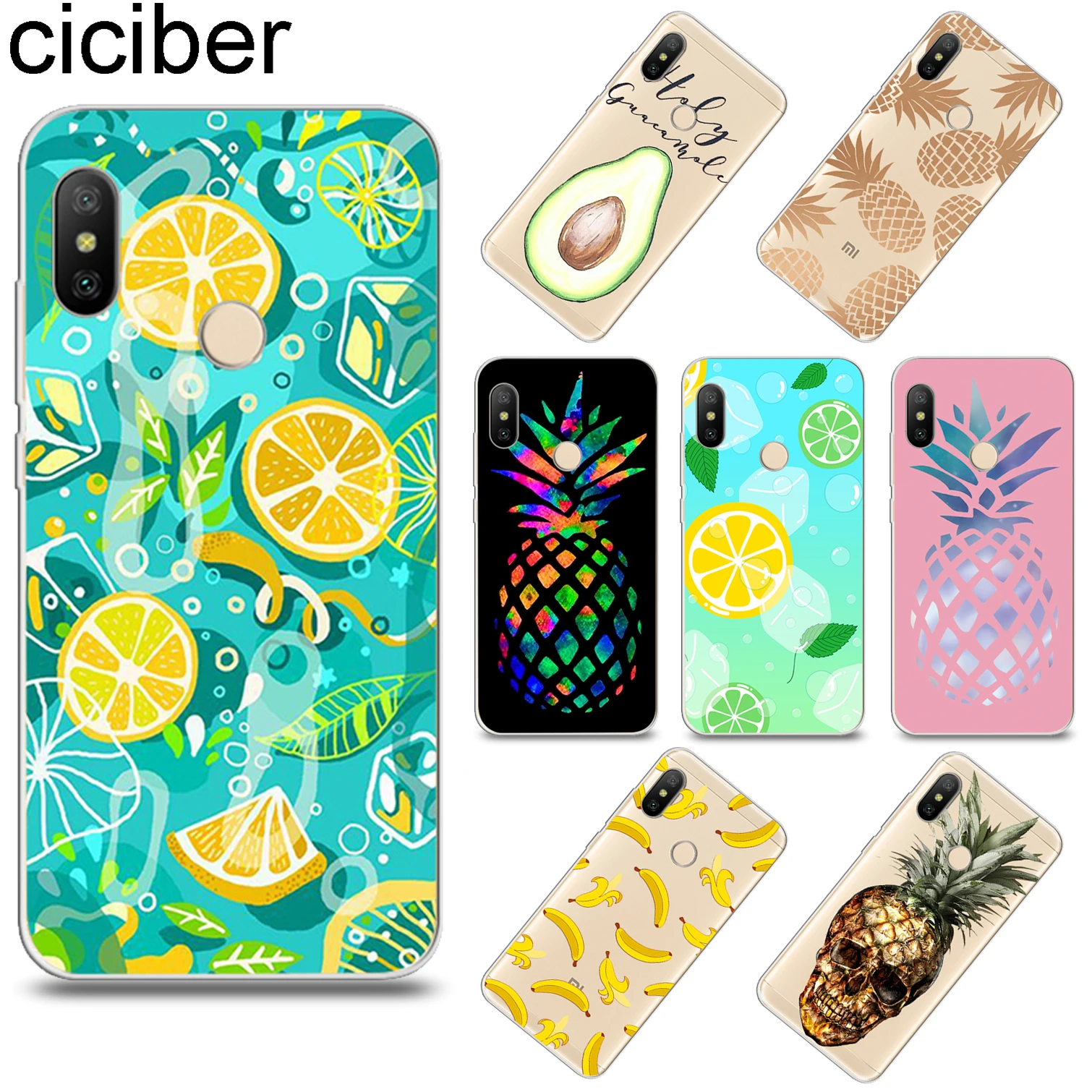 ciciber Lemon Pineapple Cover for Xiaomi Redmi Note 7 5 6 4 3 Pro X A Soft TPU Phone Case for Redmi 6 5 4 3 A X S Plus Pro S2
ciciber Lemon Pineapple Cover for Xiaomi Redmi Note 7 5 6 4 3 Pro X A Soft TPU Phone Case for Redmi 6 5 4 3 A X S Plus Pro S2