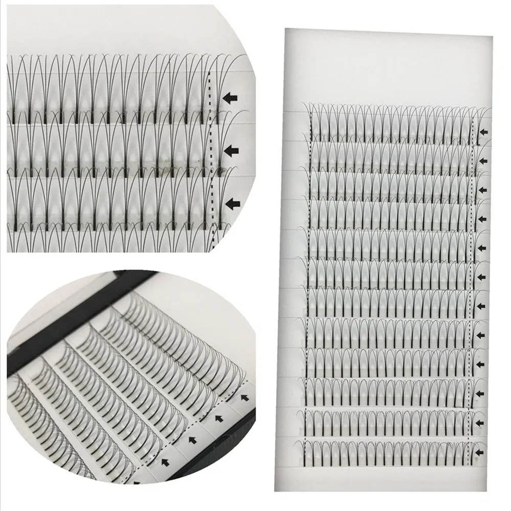 Description Picture 2 of itemME.LASH 10pcs  0.07/0.10 C/D 8-15mm Premade Volume Fans 3D Semi Permanent Eyelash Extensions Mink Eye Lashes W Cluster Soft
