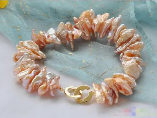 Free shipping hot sale Women Bridal Wedding Jewelry >> New Style 8" DENS PINK BIWA FRESHWATER PEARL BRACELET
Free shipping hot sale Women Bridal Wedding Jewelry >> New Style 8" DENS PINK BIWA FRESHWATER PEARL BRACELET