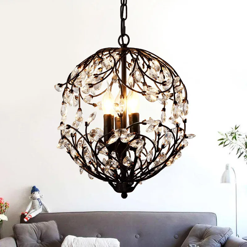 Vintage crystal Pendant Light led candle Industrial LOFT Bar/Cafe Decor Hanging Lamp Lamparas Lustre E14 Personalized Art Chrome
Vintage crystal Pendant Light led candle Industrial LOFT Bar/Cafe Decor Hanging Lamp Lamparas Lustre E14 Personalized Art Chrome