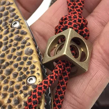 Hollow Double Cubic Brass Parachute Cord Knife Tool Lanyard Bead String Bead Free Shipping
Hollow Double Cubic Brass Parachute Cord Knife Tool Lanyard Bead String Bead Free Shipping