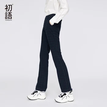 Toyouth Casual Streetwear Warm Pants Women Autumn Button Trousers Mujer Pantalones Plaid Loose Pant Oversize Femme Trousers 2019
Toyouth Casual Streetwear Warm Pants Women Autumn Button Trousers Mujer Pantalones Plaid Loose Pant Oversize Femme Trousers 2019