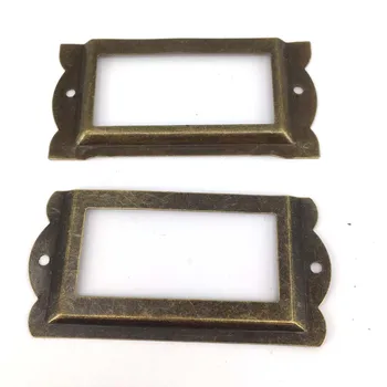 85*42MM Antique Office Library File Cabinet Drawer Name Card Label Holder Frames Name Plate Book Plate 
85*42MM Antique Office Library File Cabinet Drawer Name Card Label Holder Frames Name Plate Book Plate