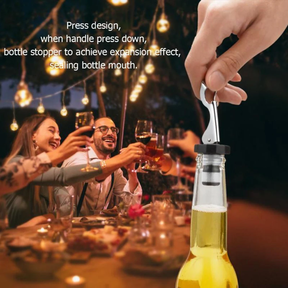 1PC creative Press Wine Stopper practical Vacuum Sealed Plug Wine Bottle Stopper Wine Saver Caps Bar Kitchen Tools accessories
1PC creative Press Wine Stopper practical Vacuum Sealed Plug Wine Bottle Stopper Wine Saver Caps Bar Kitchen Tools accessories