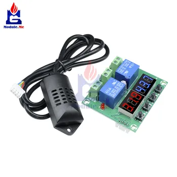 XH-M452 Thermostat Temperature Humidity Control Thermometer Hygrometer Controller Module DC 12V LED Digital Display Dual Output
XH-M452 Thermostat Temperature Humidity Control Thermometer Hygrometer Controller Module DC 12V LED Digital Display Dual Output