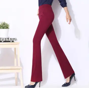 2018 Spring Autumn High Waist Flare Pants Women Fashion Slim Flare Pant Long Trousers Plus Size 4XL a761
2018 Spring Autumn High Waist Flare Pants Women Fashion Slim Flare Pant Long Trousers Plus Size 4XL a761