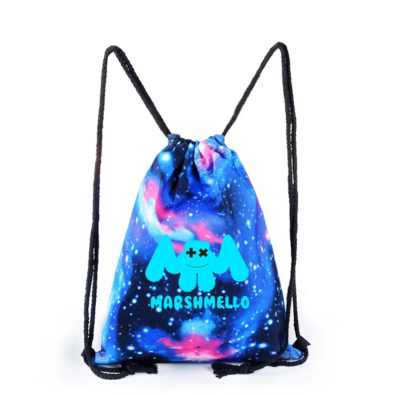 kpop Electronic music Dj Marshmello canvas Bookbag Smiley marshmallow Drawstring bag backpack schoolbags travel backpack
kpop Electronic music Dj Marshmello canvas Bookbag Smiley marshmallow Drawstring bag backpack schoolbags travel backpack