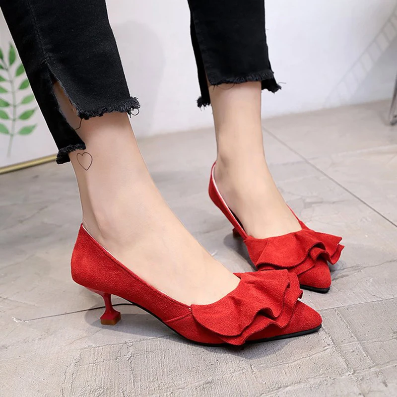 Women Shoes Kitten Heels Fashion Women Pumps Thin High Heels Casual Office Shoes Sweet Ladies Shoes 2019 Women Party Shoes
Women Shoes Kitten Heels Fashion Women Pumps Thin High Heels Casual Office Shoes Sweet Ladies Shoes 2019 Women Party Shoes