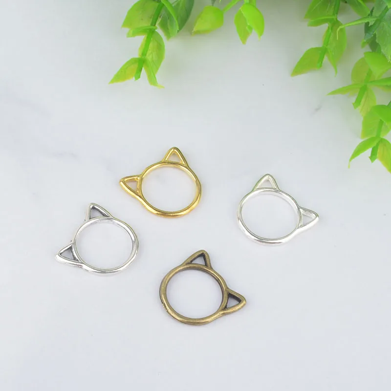 50PCS 19.5*17MM Antique Silver Plated Zinc Alloy Cat Rings Charms Pendants Diy Handmade Jewelry Findings Accessories
50PCS 19.5*17MM Antique Silver Plated Zinc Alloy Cat Rings Charms Pendants Diy Handmade Jewelry Findings Accessories