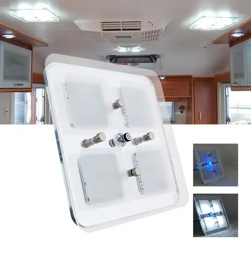 New 600 Lumens LED Lamp 12/24V DC Cool White LED Crystal Roof Ceiling Light Caravan/RV/Car/Motorhome/Marine
New 600 Lumens LED Lamp 12/24V DC Cool White LED Crystal Roof Ceiling Light Caravan/RV/Car/Motorhome/Marine