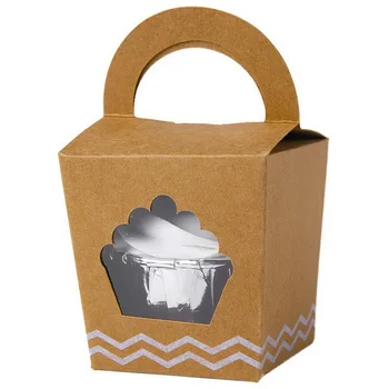 Single Mini Cupcake Boxes With Handle and PVC Window Kraft Individual Containers Carriers Cupcake Boxes Cake Boxes 24pcs
Single Mini Cupcake Boxes With Handle and PVC Window Kraft Individual Containers Carriers Cupcake Boxes Cake Boxes 24pcs