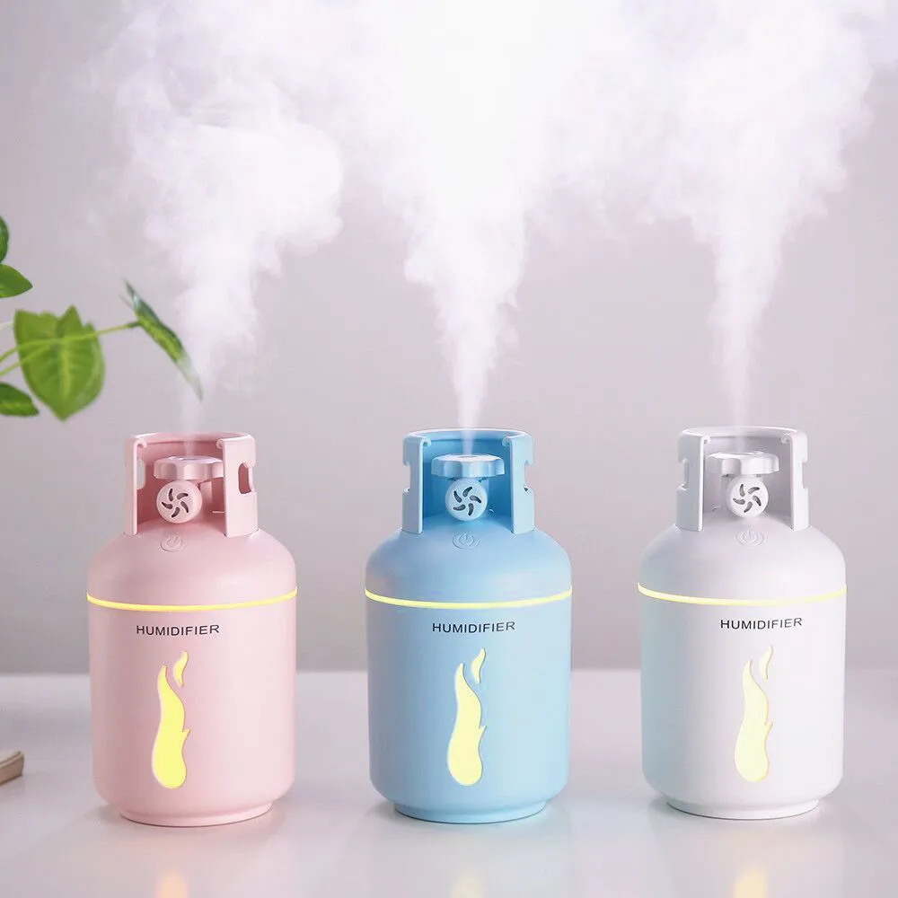 Air Humidifier Mini Gas Tank Shape Home Aroma LED Humidifier Air Diffuser Purifier Office Air Humidifier Portable 300ML Mar 18
Air Humidifier Mini Gas Tank Shape Home Aroma LED Humidifier Air Diffuser Purifier Office Air Humidifier Portable 300ML Mar 18