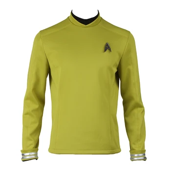 Startreks Beyond Costume Caption Kirk Spock Cosplay Shirt Original Series Yellow Uniform Adult Men Halloween Carnival Outfit
Startreks Beyond Costume Caption Kirk Spock Cosplay Shirt Original Series Yellow Uniform Adult Men Halloween Carnival Outfit