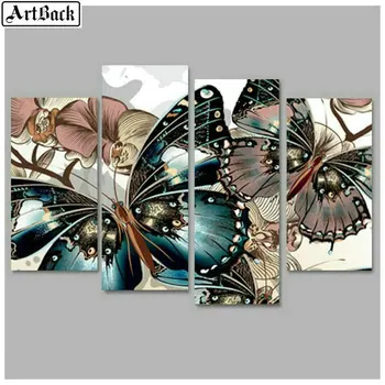 Quadruple painting 5D diamond painting butterfly sticker full square drill diamond mosaic living room decorative painting 4PCS
Quadruple painting 5D diamond painting butterfly sticker full square drill diamond mosaic living room decorative painting 4PCS