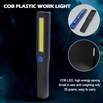 COB Plastic Work Light Handheld LED Inspection Light Magnetic Bottom Emergency Portable Flashlight
COB Plastic Work Light Handheld LED Inspection Light Magnetic Bottom Emergency Portable Flashlight