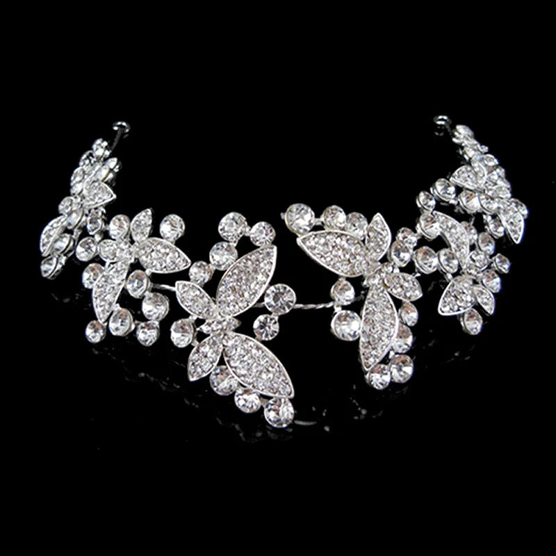 Silver Elegant Butterfly Wedding Headband Bridesmaid Bridal Rhinestone Head Pieces Luxury Crystal Bride Hairband
Silver Elegant Butterfly Wedding Headband Bridesmaid Bridal Rhinestone Head Pieces Luxury Crystal Bride Hairband