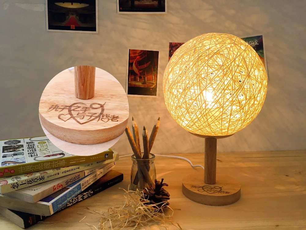 Creative Personality Modern Warm Bedroom Bedside Nightlight Fashion Simple Pastoral Hemp Ball Lamp Home Decoration
Creative Personality Modern Warm Bedroom Bedside Nightlight Fashion Simple Pastoral Hemp Ball Lamp Home Decoration