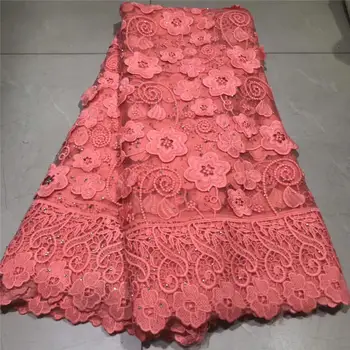 Big rhinestones Pink African Guipure lace very neat embroidery Nigerian cord lace fabric with strong stones high quality 5 yards
Big rhinestones Pink African Guipure lace very neat embroidery Nigerian cord lace fabric with strong stones high quality 5 yards