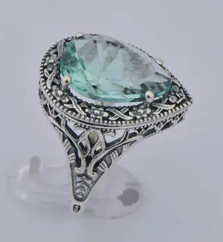 Free shipping European and American fashion retro 925 sterling silver hollow out water body aquamarine rings
Free shipping European and American fashion retro 925 sterling silver hollow out water body aquamarine rings