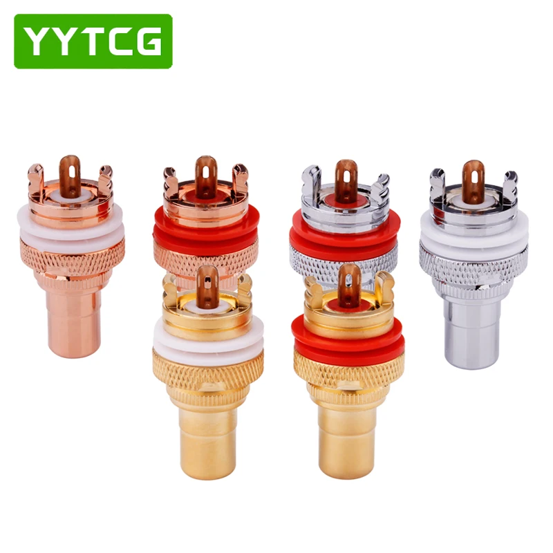 YYTCG 4pcs RCA Female Socket Chassis CMC Connector Rhodium Plated Copper Jack 32mm Copper Plug Amp HiFi White Red Audio Jacks
YYTCG 4pcs RCA Female Socket Chassis CMC Connector Rhodium Plated Copper Jack 32mm Copper Plug Amp HiFi White Red Audio Jacks