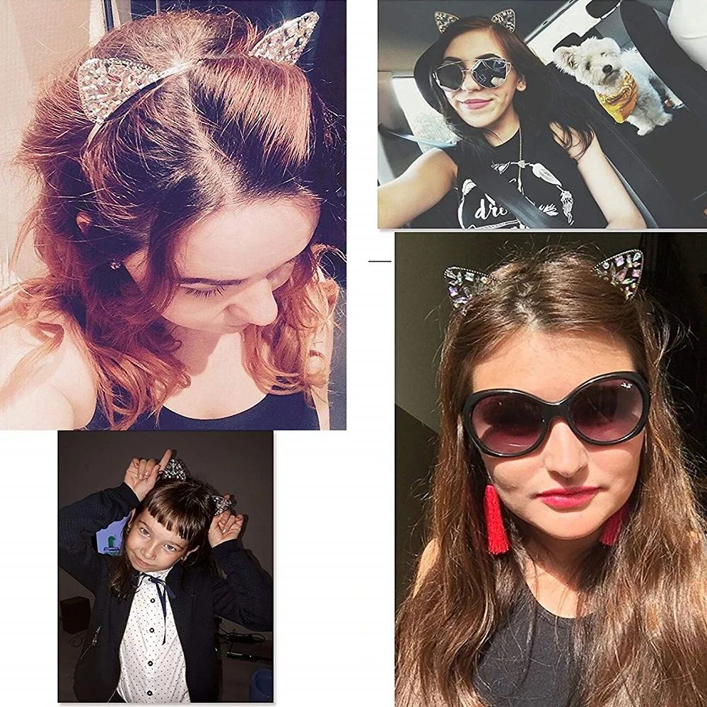 Glitter Cat Hairbands Cat Ear Headbands Kitty Headbands Hair Hoops For Daily Wearing and Party Decoration
Glitter Cat Hairbands Cat Ear Headbands Kitty Headbands Hair Hoops For Daily Wearing and Party Decoration