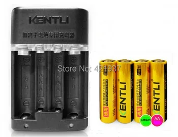 Free shipping KENTLI 1.5v 2400mah high capacity AA rechargeable battery set 4 AA rechargeable Li-polymer battery + smart charger
Free shipping KENTLI 1.5v 2400mah high capacity AA rechargeable battery set 4 AA rechargeable Li-polymer battery + smart charger