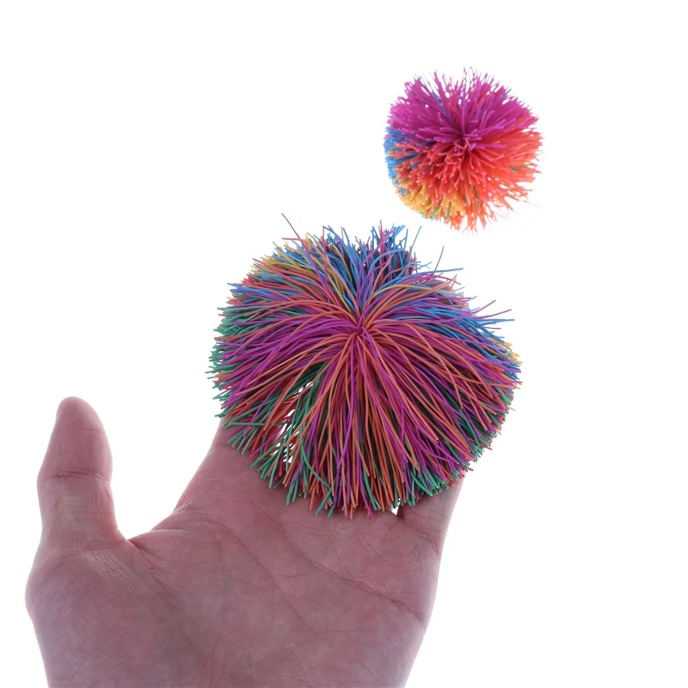 Детский Радужный мяч большой размер 6 см/9 см Забавный растягивающийся