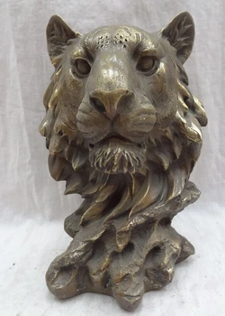 song voge gem S2319 10" Folk Chinese Bronze Copper Decoration Animals Lion Leo Head Statue Sculpture
song voge gem S2319 10" Folk Chinese Bronze Copper Decoration Animals Lion Leo Head Statue Sculpture